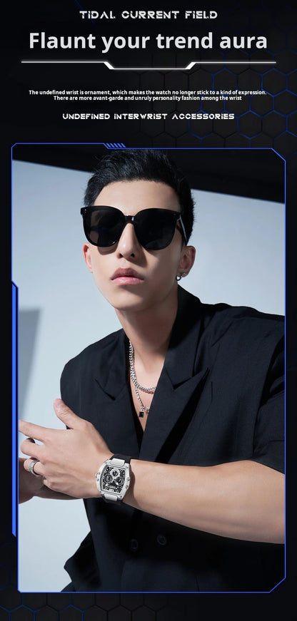 Mark Fairwhale Sports Man's Watches Brand Luxury Silicone Strap Date Clocks Fashion Multifunctional Quartz Wristwatch Boy Reloj