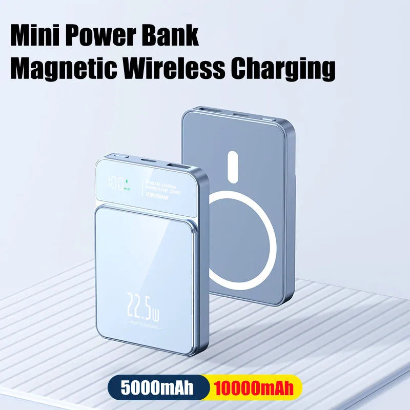 10000mAh Slim Magnetic Power Bank for Magsafe Wireless Powerbank Fast Charger Mini Portable Battery For iPhone 17 16 15 14 13 12
