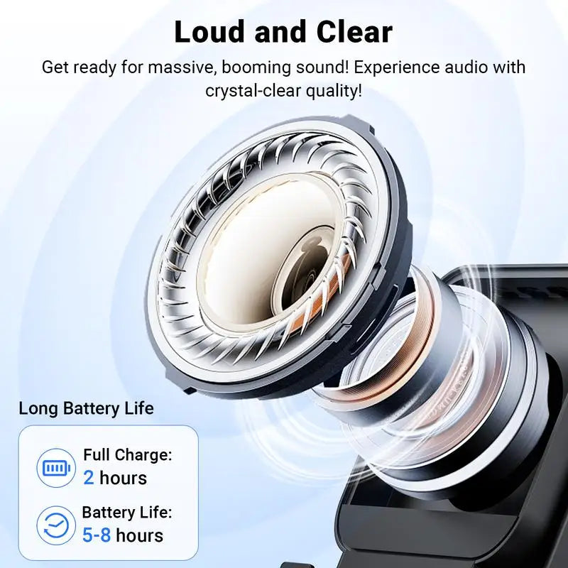 2026 Wireless Induction Audio Speaker Bracket Emergency Power 360 Adjustable Bracket With Colorful Ambient Light