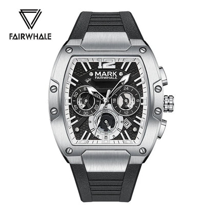 Mark Fairwhale Sports Man's Watches Brand Luxury Silicone Strap Date Clocks Fashion Multifunctional Quartz Wristwatch Boy Reloj